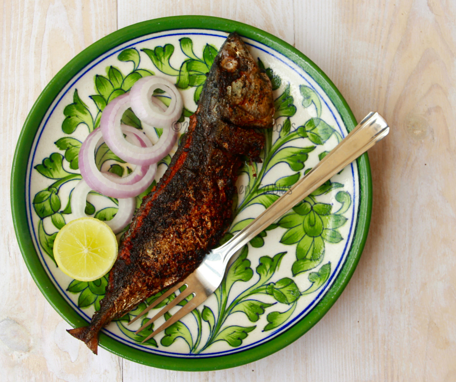 mackerel fish fry with goan recheado masala recipe kitchen fables kitchenfables